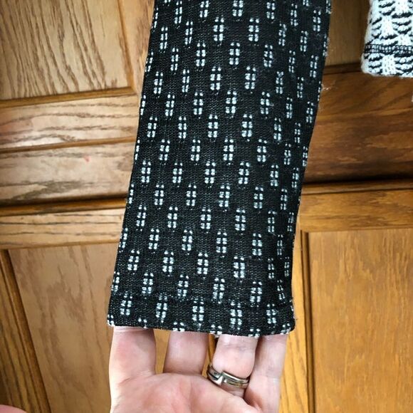 Anthropologie Philosophy Draped Open Woven Cardigan Elbow Patches - S - Picture 8 of 13